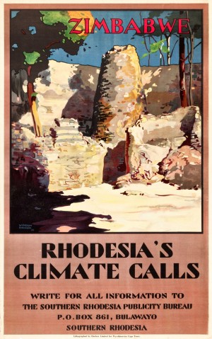 Zimbabwe Travel Poster